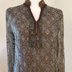 Soft Surroundings. Embellished Tunic. Bohemian-style.